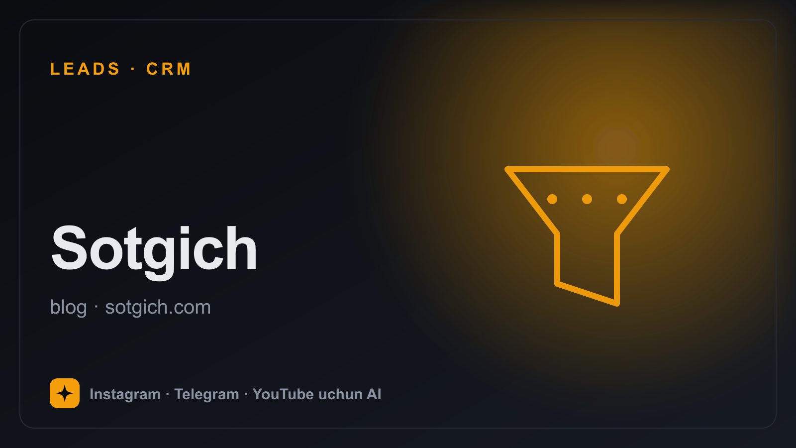 Sotgich — Sotuvni o'lchaydigan asosiy metrikalar (KPI)